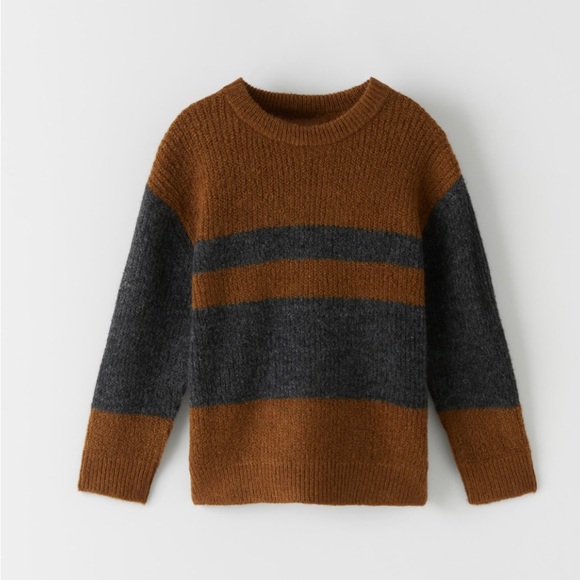 Zara Other - Brand New ZARA COLOR BLOCK KNIT SWEATER Boys Size 9 TAGS ATTACHED